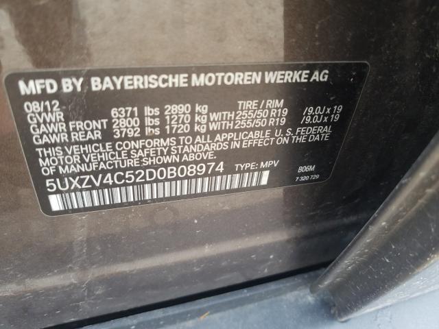 Photo 9 VIN: 5UXZV4C52D0B08974 - BMW X5 XDRIVE3 