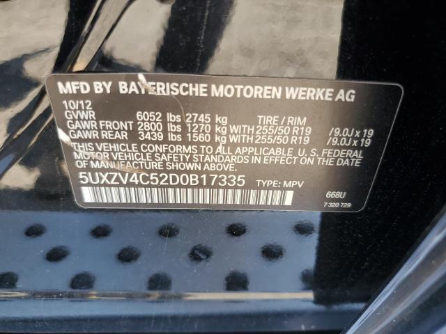 Photo 9 VIN: 5UXZV4C52D0B17335 - BMW X5 XDRIVE3 