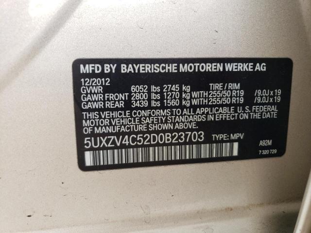 Photo 11 VIN: 5UXZV4C52D0B23703 - BMW X5 XDRIVE3 