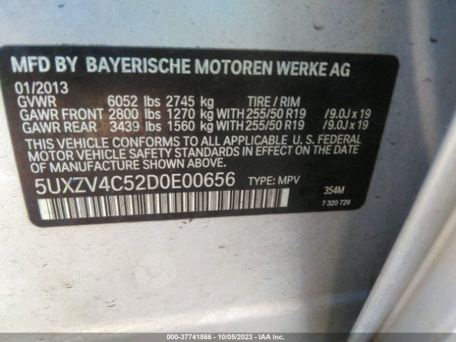 Photo 8 VIN: 5UXZV4C52D0E00656 - BMW X5 