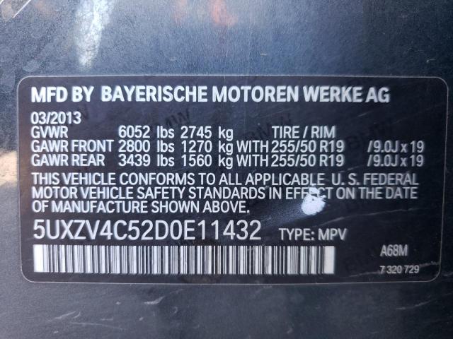 Photo 12 VIN: 5UXZV4C52D0E11432 - BMW X5 XDRIVE3 