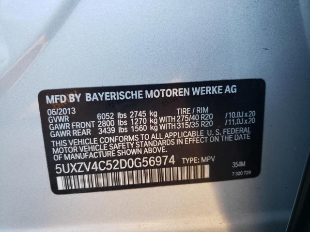 Photo 9 VIN: 5UXZV4C52D0G56974 - BMW X5 