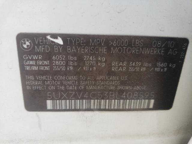 Photo 9 VIN: 5UXZV4C53BL408595 - BMW X5 XDRIVE3 