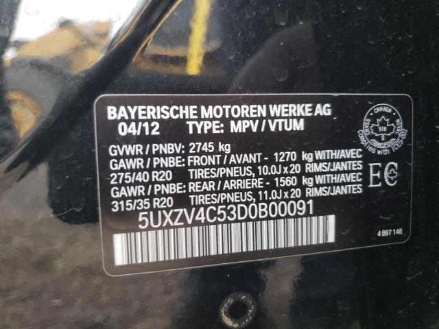 Photo 9 VIN: 5UXZV4C53D0B00091 - BMW X5 XDRIVE3 