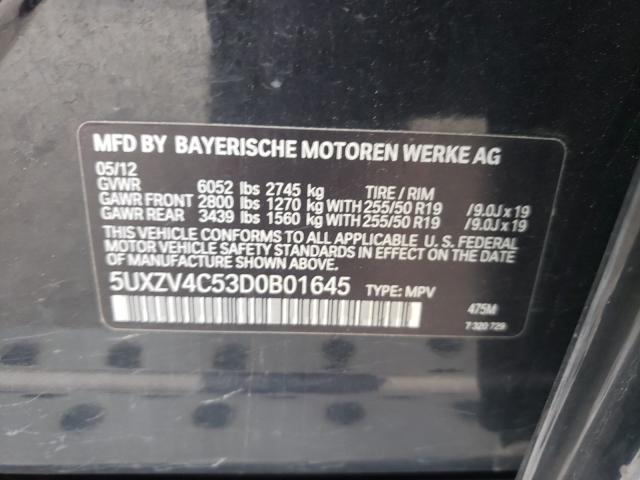 Photo 9 VIN: 5UXZV4C53D0B01645 - BMW X5 XDRIVE3 