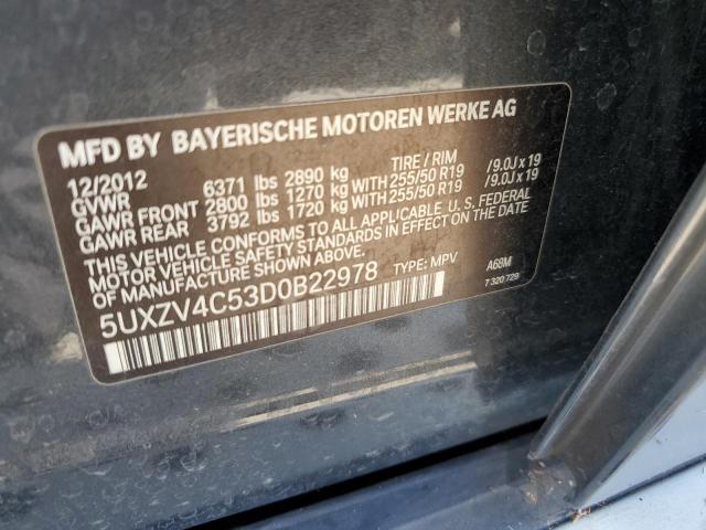 Photo 12 VIN: 5UXZV4C53D0B22978 - BMW X5 XDRIVE3 