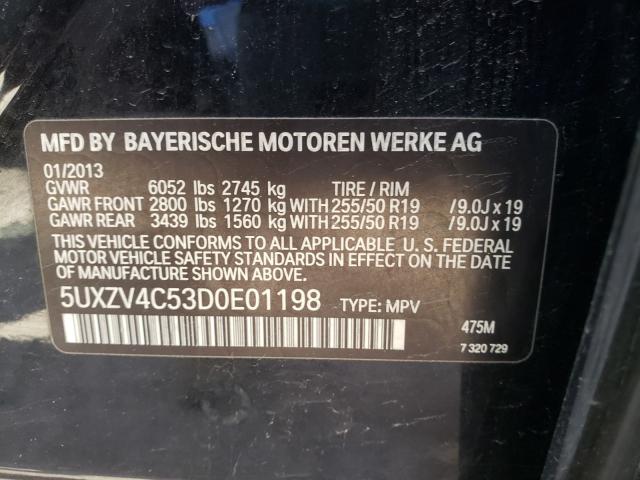 Photo 9 VIN: 5UXZV4C53D0E01198 - BMW X5 XDRIVE3 