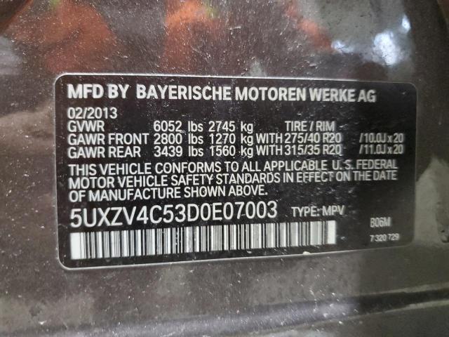 Photo 11 VIN: 5UXZV4C53D0E07003 - BMW X5 