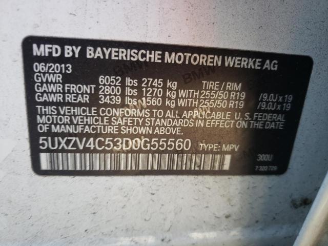 Photo 12 VIN: 5UXZV4C53D0G55560 - BMW X5 