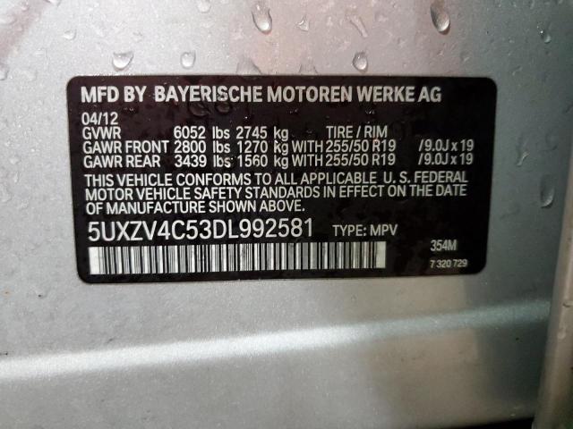 Photo 11 VIN: 5UXZV4C53DL992581 - BMW X5 XDRIVE3 