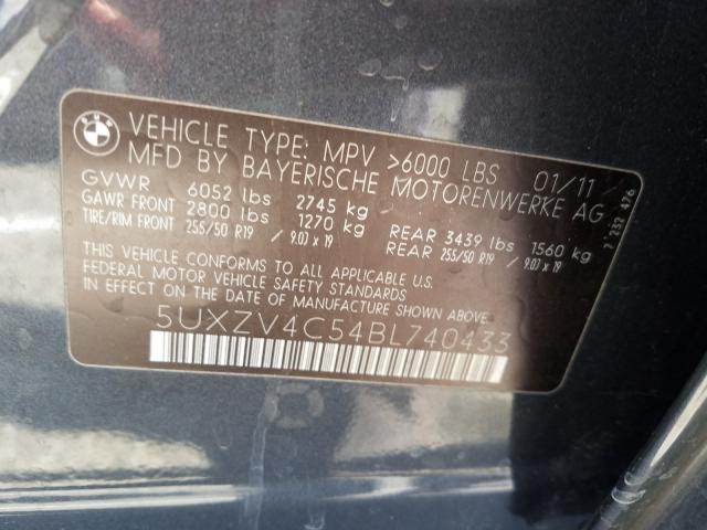 Photo 9 VIN: 5UXZV4C54BL740433 - BMW X5 XDRIVE3 