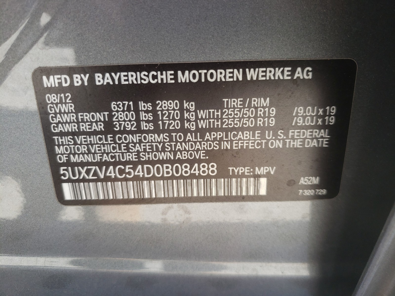 Photo 9 VIN: 5UXZV4C54D0B08488 - BMW X5 