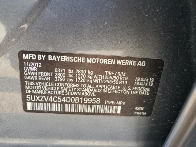 Photo 13 VIN: 5UXZV4C54D0B19958 - BMW X5 XDRIVE3 