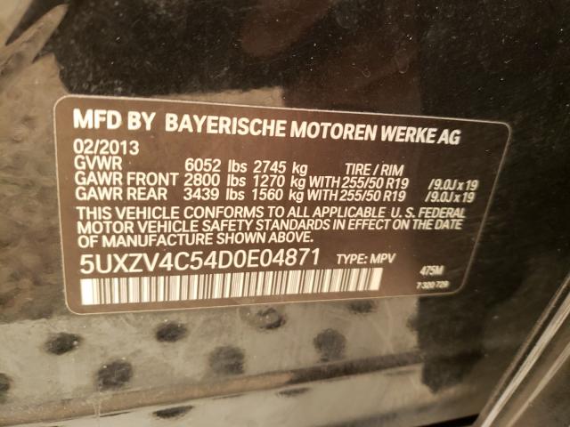 Photo 9 VIN: 5UXZV4C54D0E04871 - BMW X5 XDRIVE3 