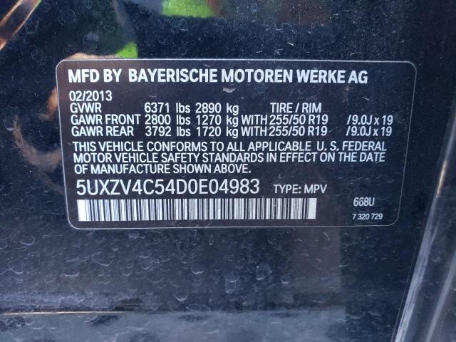 Photo 9 VIN: 5UXZV4C54D0E04983 - BMW X5 XDRIVE3 