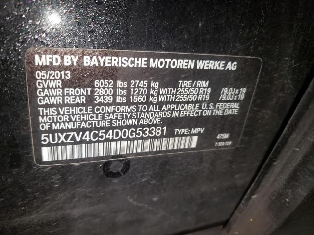 Photo 13 VIN: 5UXZV4C54D0G53381 - BMW X5 XDRIVE3 