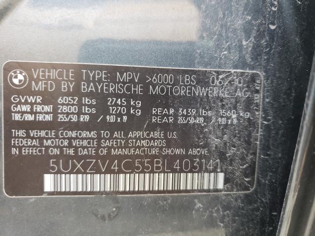 Photo 9 VIN: 5UXZV4C55BL403141 - BMW X5 XDRIVE3 