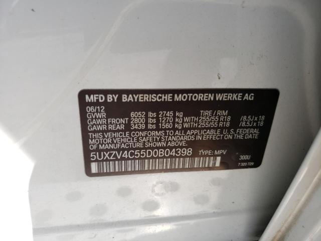 Photo 11 VIN: 5UXZV4C55D0B04398 - BMW X5 XDRIVE3 