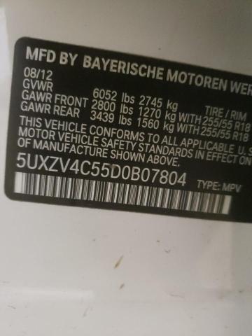 Photo 9 VIN: 5UXZV4C55D0B07804 - BMW X5 XDRIVE3 