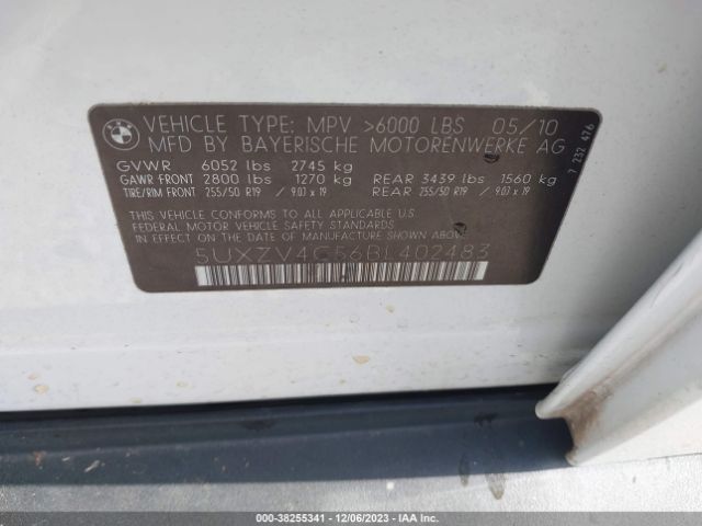 Photo 8 VIN: 5UXZV4C56BL402483 - BMW X5 