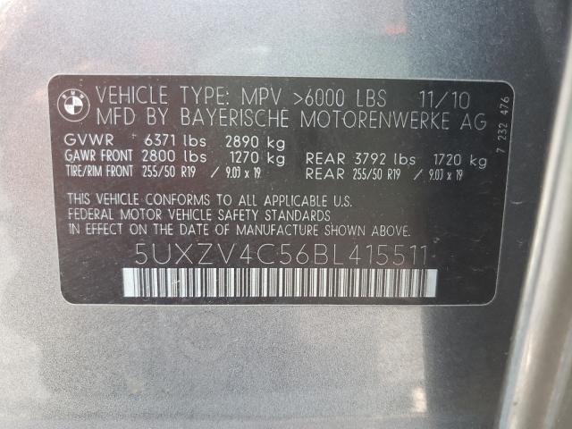 Photo 9 VIN: 5UXZV4C56BL415511 - BMW X5 XDRIVE3 