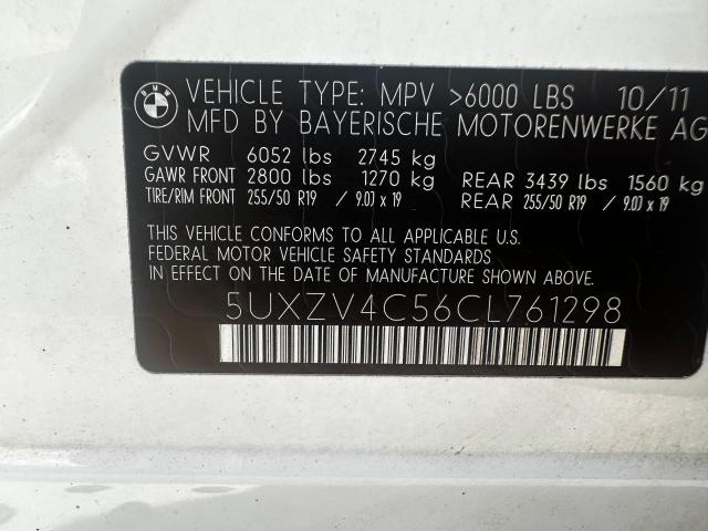 Photo 9 VIN: 5UXZV4C56CL761298 - BMW X5 XDRIVE3 