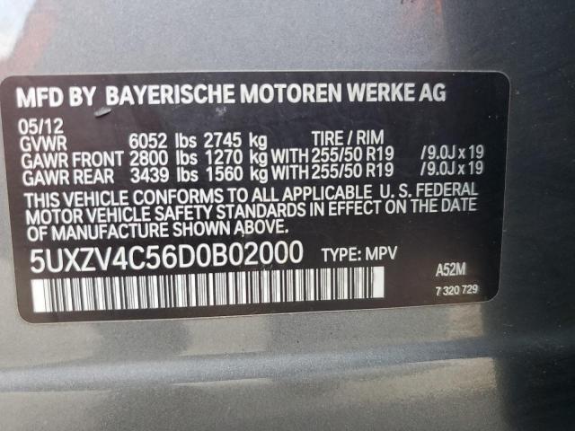 Photo 11 VIN: 5UXZV4C56D0B02000 - BMW X5 XDRIVE3 