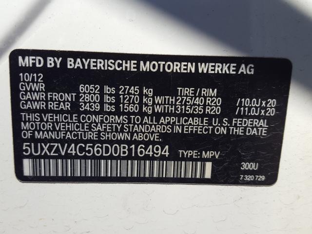 Photo 9 VIN: 5UXZV4C56D0B16494 - BMW X5 