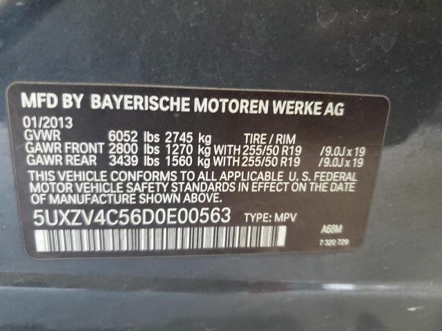 Photo 13 VIN: 5UXZV4C56D0E00563 - BMW X5 XDRIVE3 