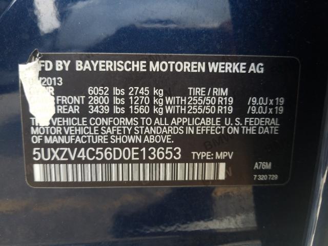 Photo 9 VIN: 5UXZV4C56D0E13653 - BMW X5 