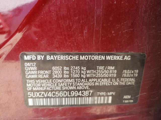 Photo 9 VIN: 5UXZV4C56DL994387 - BMW X5 XDRIVE3 