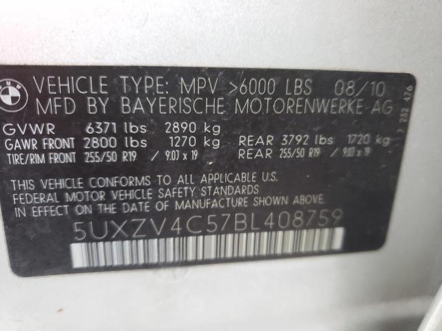 Photo 9 VIN: 5UXZV4C57BL408759 - BMW X5 XDRIVE3 