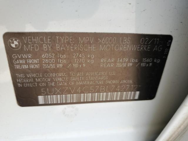 Photo 12 VIN: 5UXZV4C57BL742712 - BMW X5 XDRIVE3 