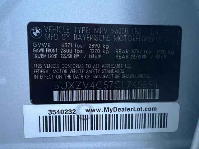 Photo 9 VIN: 5UXZV4C57CL745594 - BMW X5 