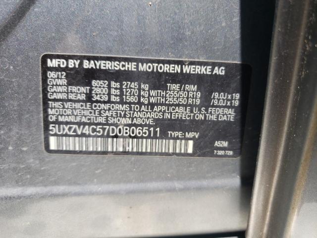 Photo 12 VIN: 5UXZV4C57D0B06511 - BMW X5 XDRIVE3 