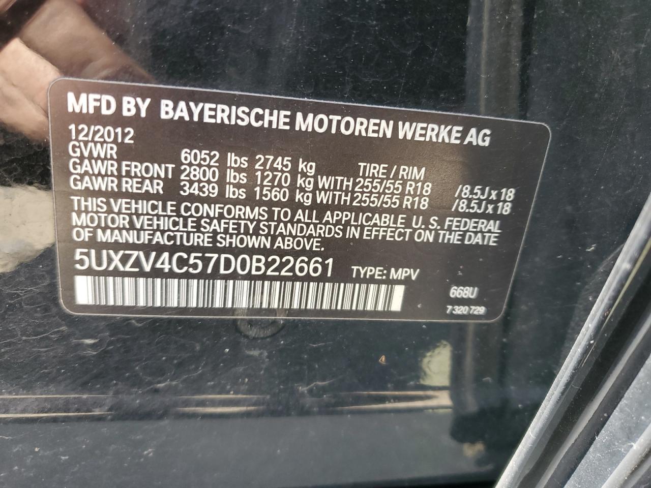 Photo 11 VIN: 5UXZV4C57D0B22661 - BMW X5 