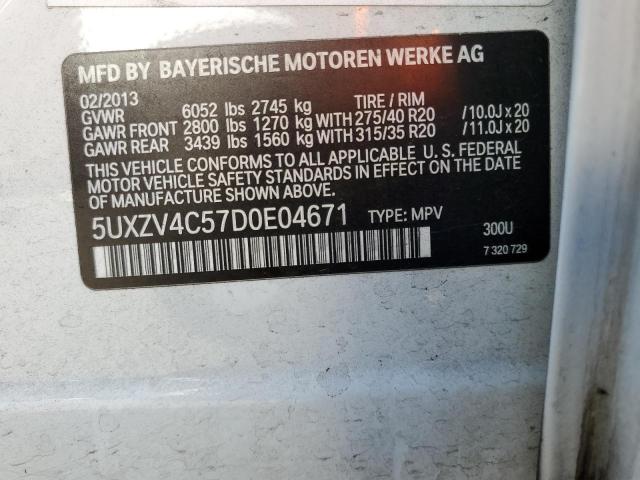 Photo 13 VIN: 5UXZV4C57D0E04671 - BMW X5 XDRIVE3 