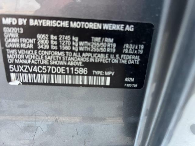 Photo 9 VIN: 5UXZV4C57D0E11586 - BMW X5 XDRIVE3 