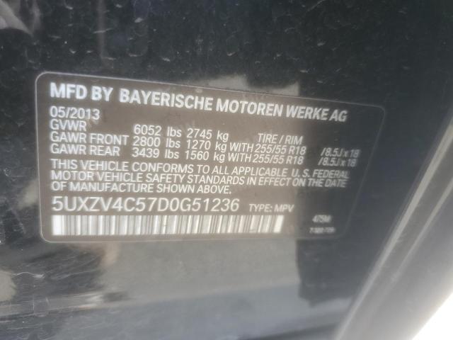 Photo 12 VIN: 5UXZV4C57D0G51236 - BMW X5 XDRIVE3 