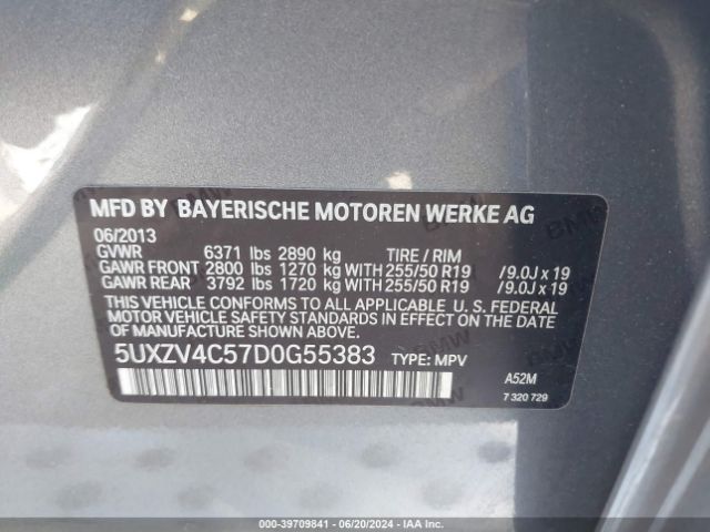 Photo 8 VIN: 5UXZV4C57D0G55383 - BMW X5 