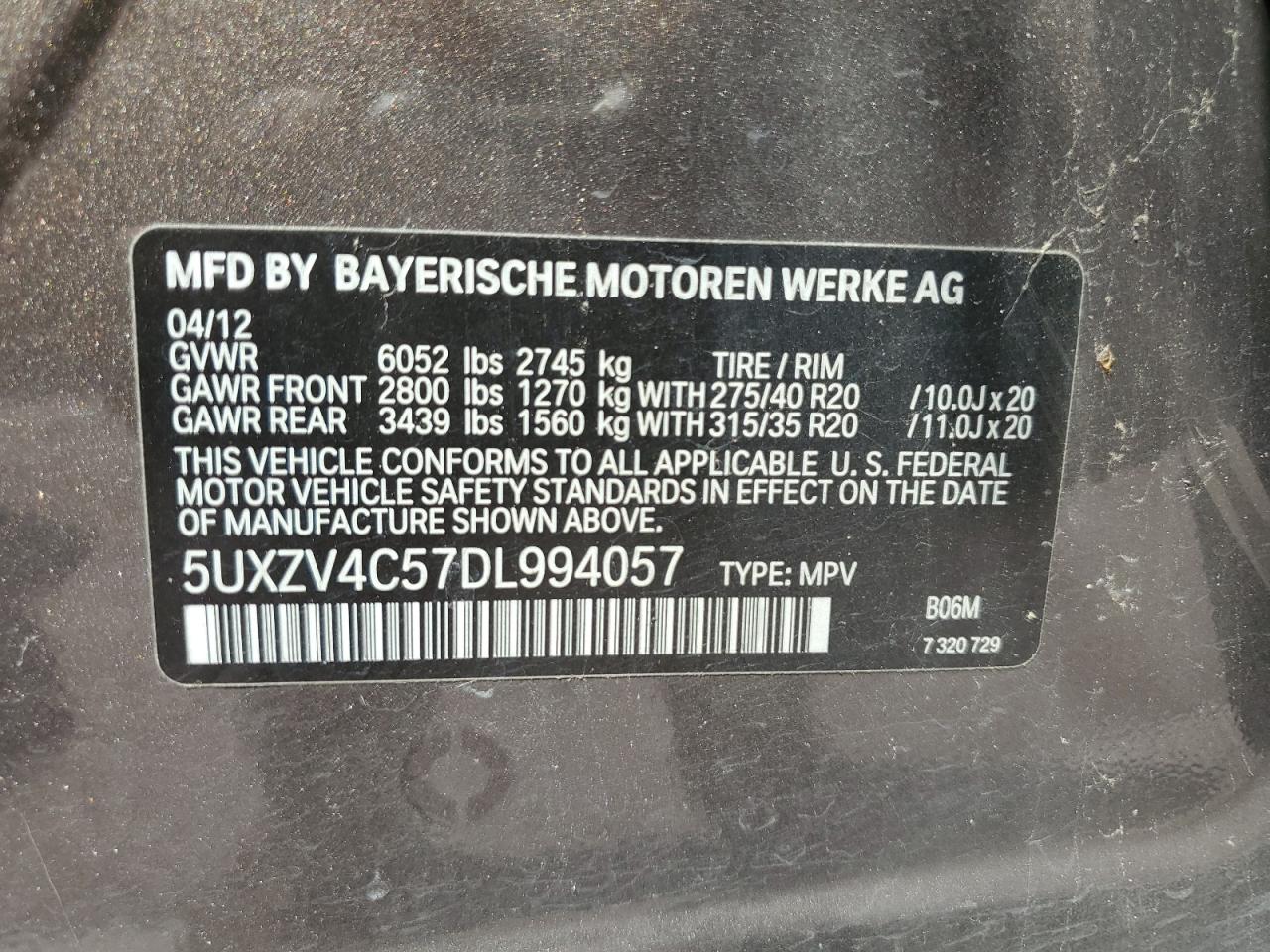 Photo 11 VIN: 5UXZV4C57DL994057 - BMW X5 