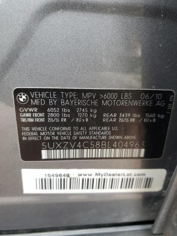 Photo 12 VIN: 5UXZV4C58BL404963 - BMW X5 XDRIVE3 