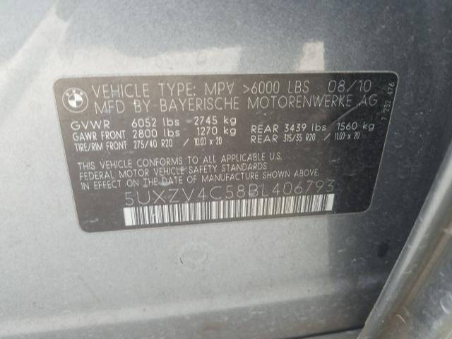 Photo 9 VIN: 5UXZV4C58BL406793 - BMW X5 XDRIVE3 