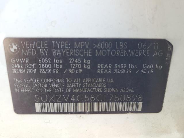 Photo 12 VIN: 5UXZV4C58CL750898 - BMW X5 XDRIVE3 