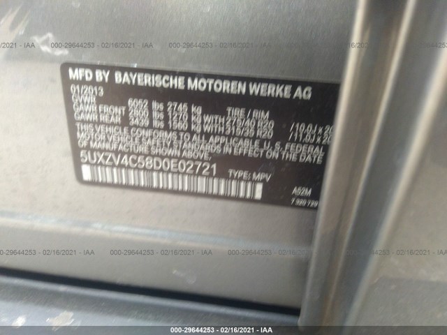 Photo 8 VIN: 5UXZV4C58D0E02721 - BMW X5 