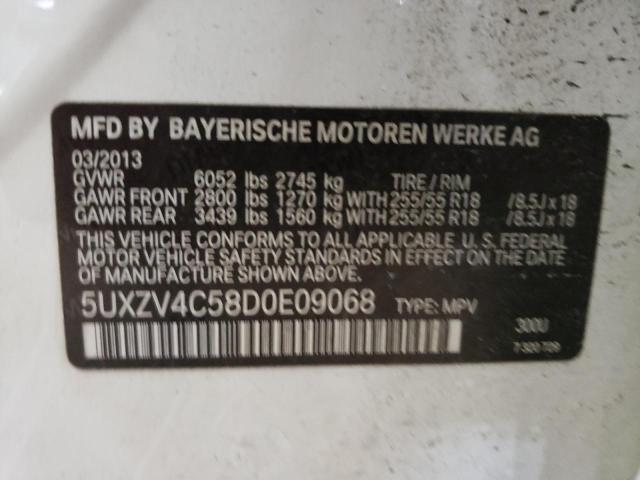 Photo 11 VIN: 5UXZV4C58D0E09068 - BMW X5 XDRIVE3 