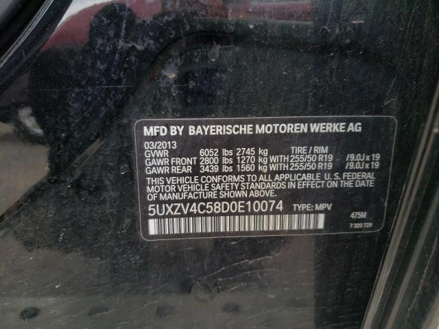 Photo 12 VIN: 5UXZV4C58D0E10074 - BMW X5 XDRIVE3 