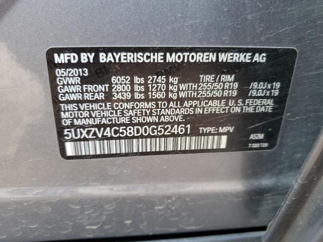 Photo 12 VIN: 5UXZV4C58D0G52461 - BMW X5 XDRIVE3 