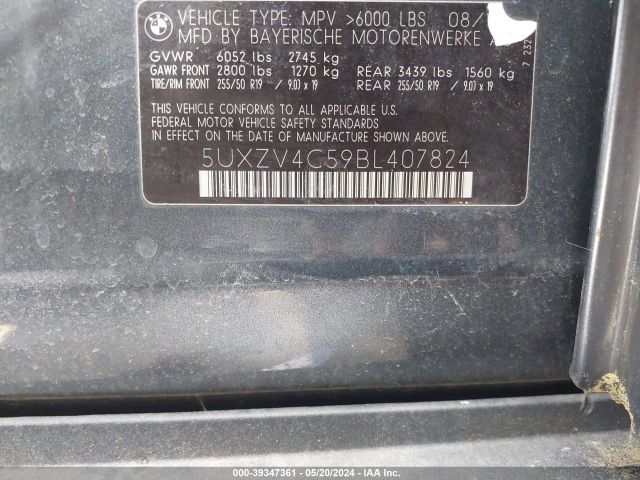 Photo 8 VIN: 5UXZV4C59BL407824 - BMW X5 