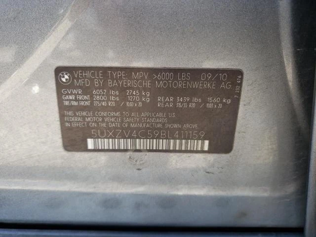 Photo 12 VIN: 5UXZV4C59BL411159 - BMW X5 XDRIVE3 